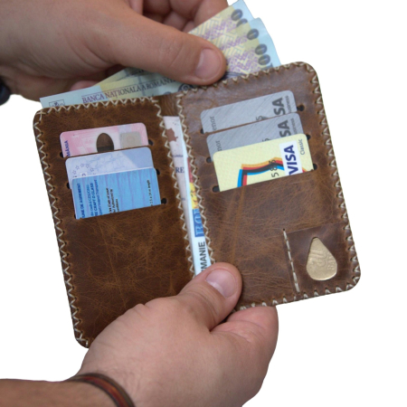 Portofel Barbati din Piele Naturala Jack L - Compartiment Certificat Inmatriculare [2]