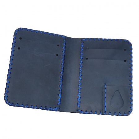 Portofel personalizabil barbati din piele naturala, Jack S, albastru [6]