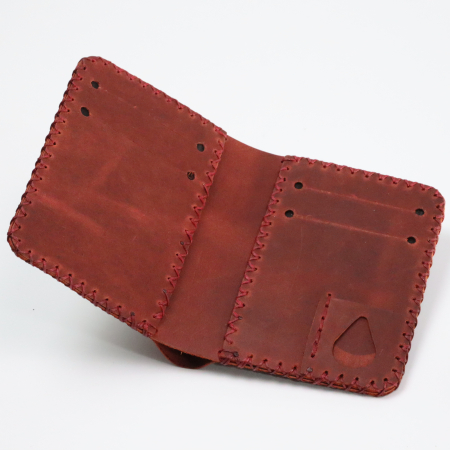 Portofel barbati din piele naturala, Jack S, grena [4]