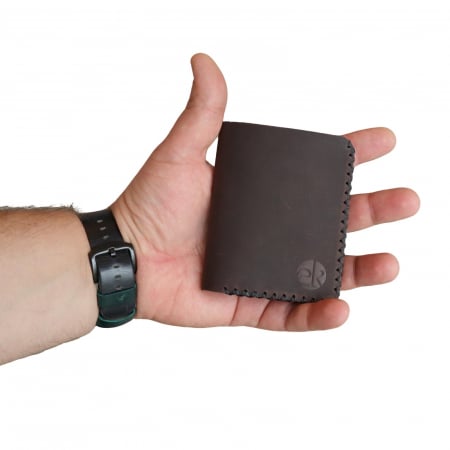 Portofel personalizabil barbati din piele naturala, Jack S, maro [1]