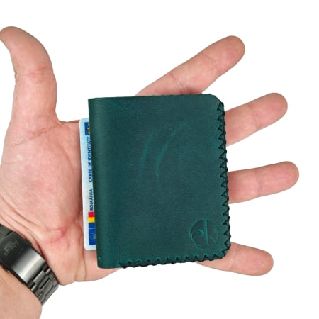 Portofel barbati din piele naturala, Jack S, turcoaz [0]