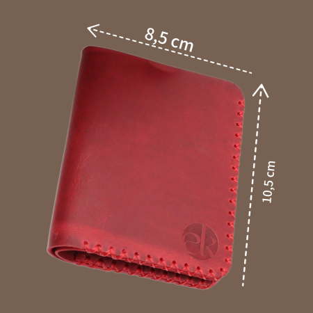 Portofel barbati din piele naturala, Jack S, rosu [1]