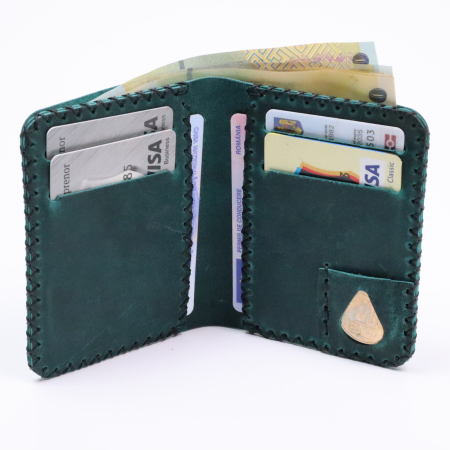 Portofel barbati din piele naturala, Jack S, turcoaz [3]