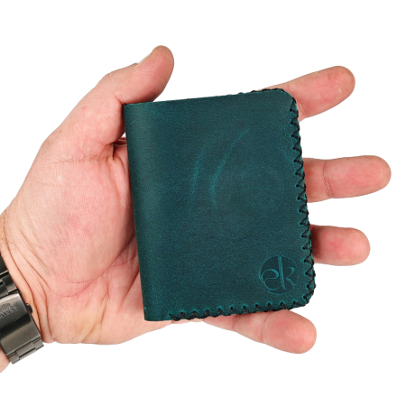 Portofel barbati din piele naturala, Jack S, turcoaz [2]