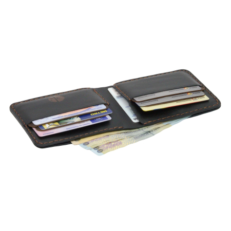 Portofel Barbati Hector Young – Piele Naturala Handmade, Design Clasic Bifold [2]