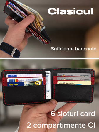 Portofel Barbati Hector Young – Piele Naturala Handmade, Design Clasic Bifold [3]