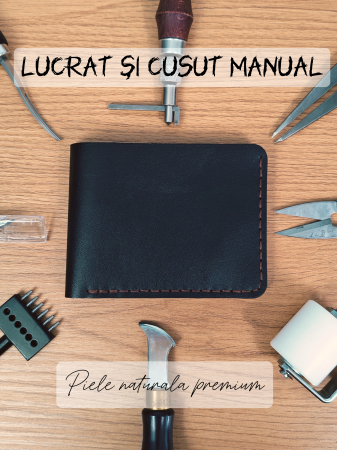 Portofel Barbati Hector Young – Piele Naturala Handmade, Design Clasic Bifold [2]