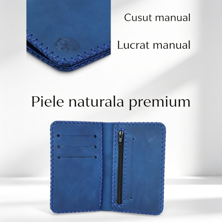 Portofel Barbati Jack 2 L pentru Certificat Inmatriculare si Monede – Piele Naturala [3]