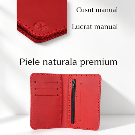 Portofel Barbati Jack 2 L pentru Certificat Inmatriculare si Monede – Piele Naturala [3]