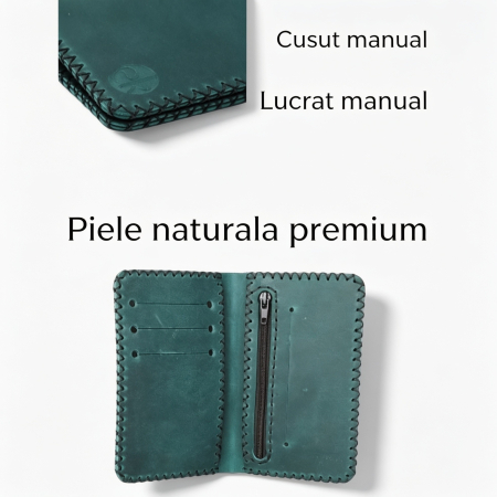 Portofel Barbati Jack 2 L pentru Certificat Inmatriculare si Monede – Piele Naturala [3]