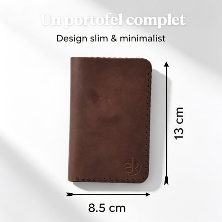Portofel Barbati Jack 2 L pentru Certificat Inmatriculare si Monede – Piele Naturala [2]
