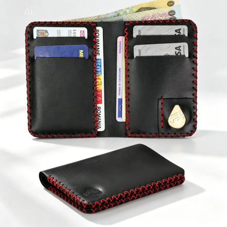 Portofel barbati Jack M, piele naturala premium, compartimentat pentru buletin, carduri si bancnote [0]