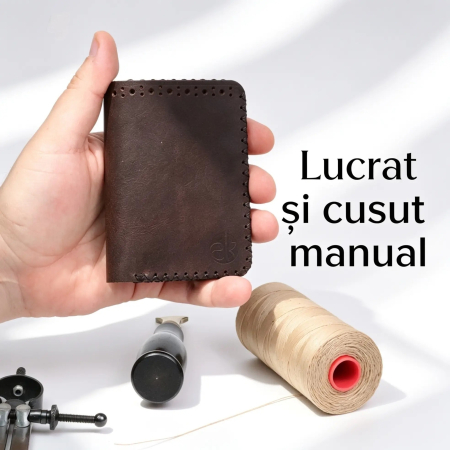 Portofel barbati Jack M, piele naturala premium, compartimentat pentru buletin, carduri si bancnote [3]