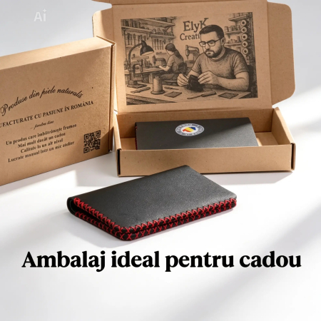 Portofel barbati Jack M, piele naturala premium, compartimentat pentru buletin, carduri si bancnote [4]