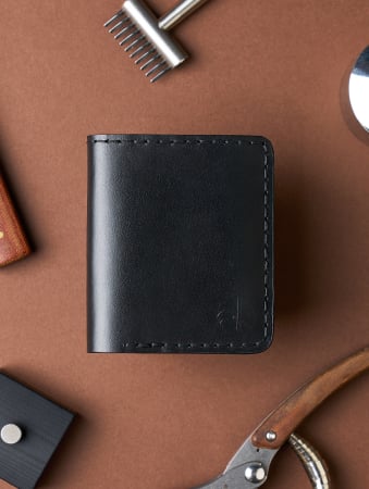 Portofele barbati - Portofel Barbati Odin din Piele Naturala, Design Slim Bifold