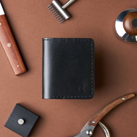 Portofele barbati - Portofel Barbati Odin din Piele Naturala, Design Slim Bifold