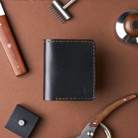 Portofele barbati - Portofel Barbati Odin din Piele Naturala, Design Slim Bifold