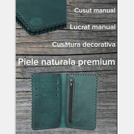 Portofel Barbati Personalizabil Jack 2 L – Piele Naturala pentru Talon Auto [6]