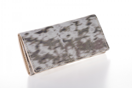 Portofel dama din piele naturala, personalizabil, Eva, camuflaj (cusatura crem) [3]