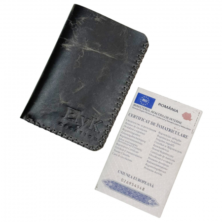 Construieste-ti singur produsul - Portofel, din piele naturala, Jack 2 L, Gri antichizat