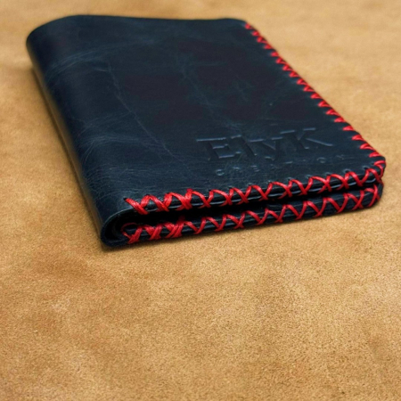 Portofel, personalizabil, din piele naturala, Jack L, Negru antichizat [6]