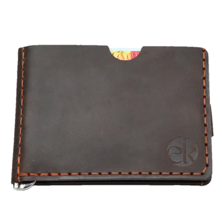 Portofel minimalist, personalizabil, din piele naturala, Loki, Maro, lucrat si cusut manual, handmade [3]