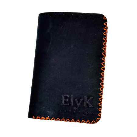 Portofel, personalizabil, din piele naturala, compartiment marunt, Jack 2 L, Negru [4]