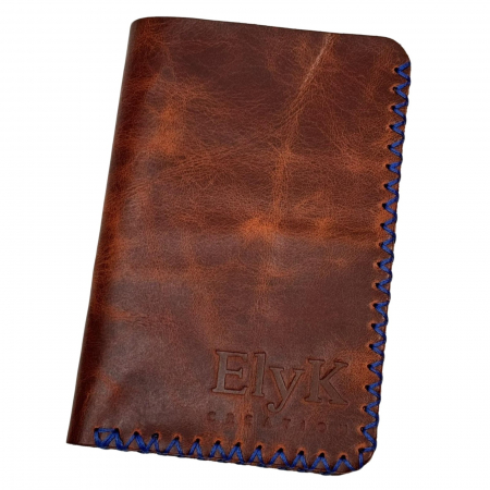 Portofel, personalizabil, din piele naturala, compartiment marunt, Jack 2 L, Maro-roscat [5]