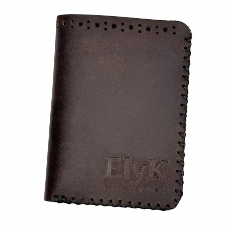 Portofel, personalizabil, din piele naturala, compartiment marunt, Jack 2 M, Maro [5]