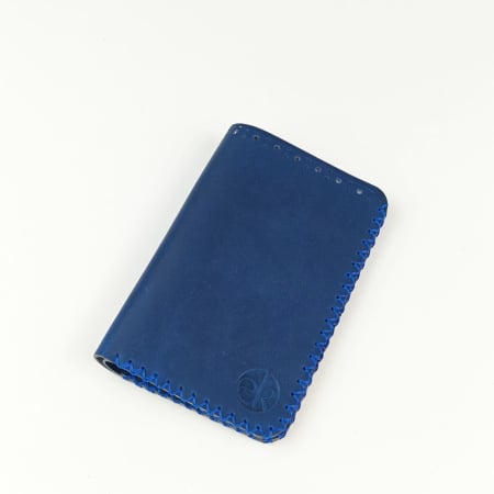 Portofel, personalizabil, din piele naturala, Jack L, Albastru [1]