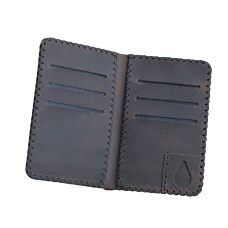 Portofel, personalizabil, din piele naturala, Jack L, Maro [8]