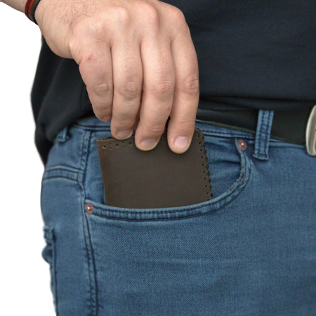 Portofel, personalizabil, din piele naturala, Jack L, Maro [9]