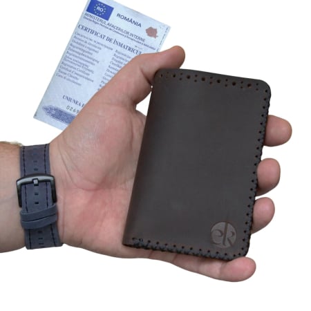 portofele barbati personalizabile - Portofel, personalizabil, din piele naturala, Jack L, Maro