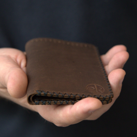 Portofel, personalizabil, din piele naturala, Jack L, Maro [5]