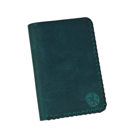 Portofel, personalizabil, din piele naturala, Jack L, turcoaz [1]