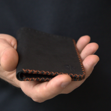 Portofel, personalizabil, din piele naturala, Jack L, Negru [5]