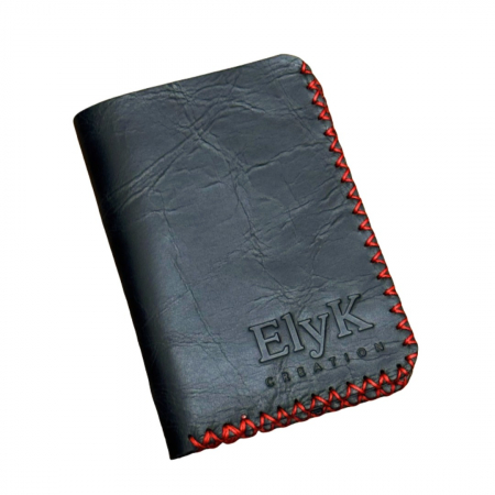 Construieste-ti singur produsul - Portofel, personalizabil, din piele naturala, Jack M, Negru antichizat