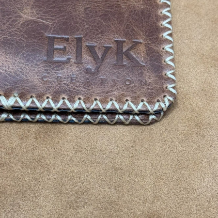 Portofel, personalizabil, din piele naturala, Jack M, Maro antichizat [7]