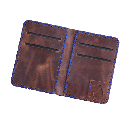 Portofel, personalizabil, din piele naturala, Jack M, Maro-roscat [6]