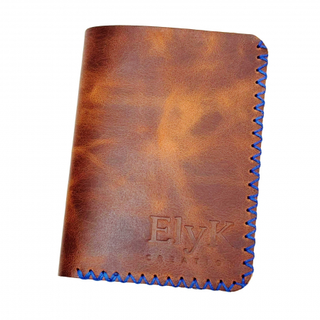 Portofel, personalizabil, din piele naturala, Jack M, Maro-roscat [3]