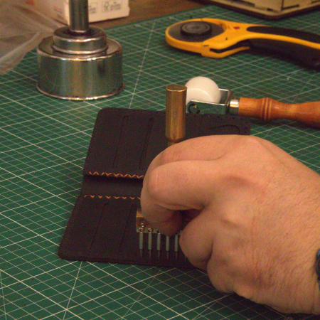 Portofel, personalizabil, din piele naturala, Jack M, Negru antichizat [6]