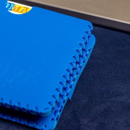 Portofel slim barbati din piele naturala, lucrat si cusut manual, Loki, handmade, Maro ( Crazy Horse ) [6]