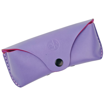 Toc / Etui ochelari din piele naturala, Clio, lila [1]