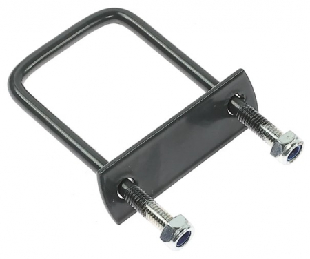 STALPI PENTRU GARD si ACCESORII - Brida gard 40x60 pentru stalp rectangular RAL7016 GRI