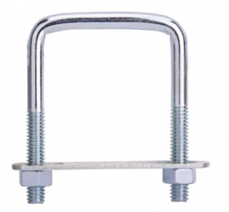 STALPI PENTRU GARD si ACCESORII - Brida gard 40x60 pentru stalp rectangular zincat
