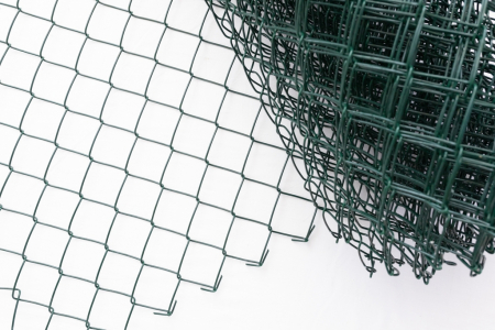 PLASA  IMPLETITA DE GARD PLASTIFIATA - h 1.0m x 10m, 2.8mm VERDE (RAL6005) Plastifiat  PLASA  IMPLETITA 