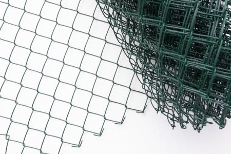 PLASA  IMPLETITA DE GARD PLASTIFIATA - h 2m x 10m, 2.8mm VERDE (RAL6005) Plastifiat  PLASA  IMPLETITA 