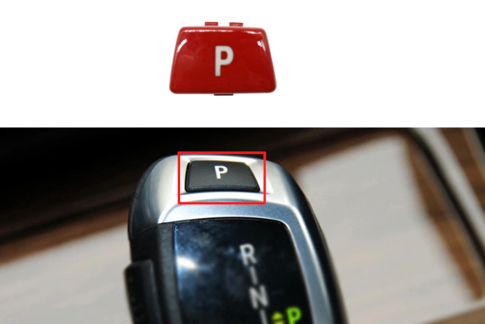 Buton Capac Selector Parcare Parking Dedicat BMW E60 E61, Rosu [3]