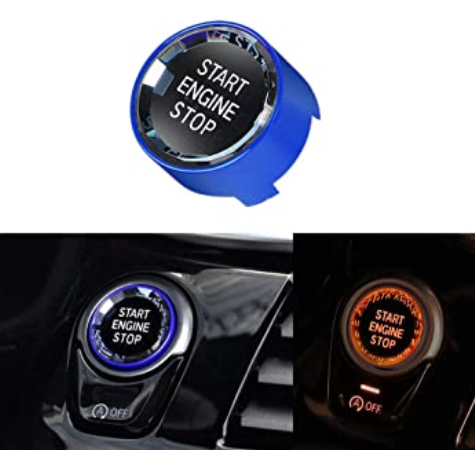 Buton Start Stop Cristal Fseries F30 F34 F36 F15 F16, Albastru [2]