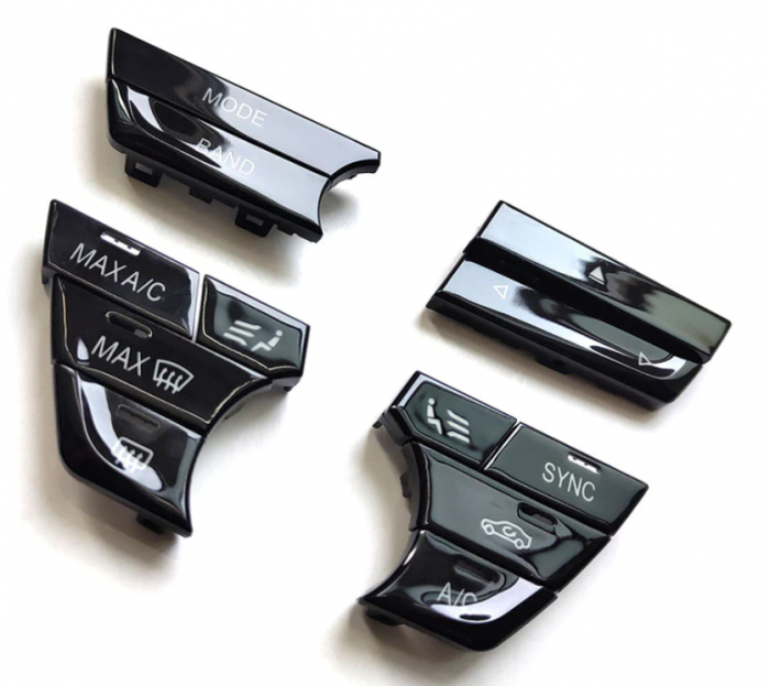 Set 12 Butoane Panou Clima Dedicat BMW G30 G31 G11 G12, Negru Lucios [2]